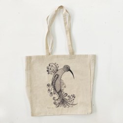 Totebag con fuelle. Ave de...