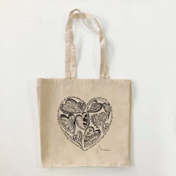 Totebag amb plec. Sant Valentí