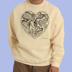 Sudadera eco unisex con diseño especial de San Valentín únicamente disponible en La Pixavina