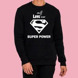 Sudadera ecológica con diseño original Super Power de La Pixavina