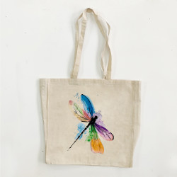 Totebag amb plec. Perspectiva