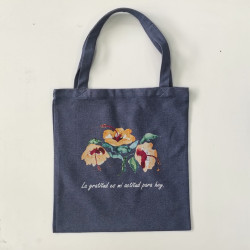 Totebag vaquera Gratitud