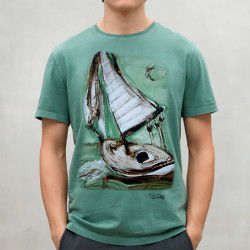 Camiseta turquesa diseñada por Pepe Ribes en exclusiva para La Pixavina